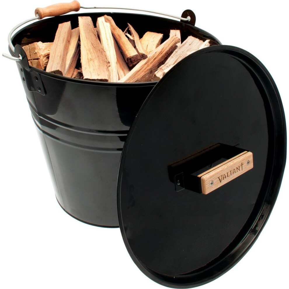 Valiant Bucket Skuttle for Kindling, Log, Coal & Fuel Storage (FIR243)