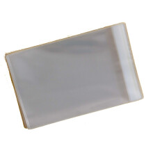 Pack of 250 - C7 - Cellophane Greeting Card Display Bags 30 Micron Self Seal - 87mm x 113mm + 25mm Flap