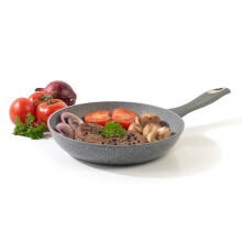 Salter BW02764G Marble Collection Forged Aluminium Non Stick Frying Pan, 28 cm, Grey