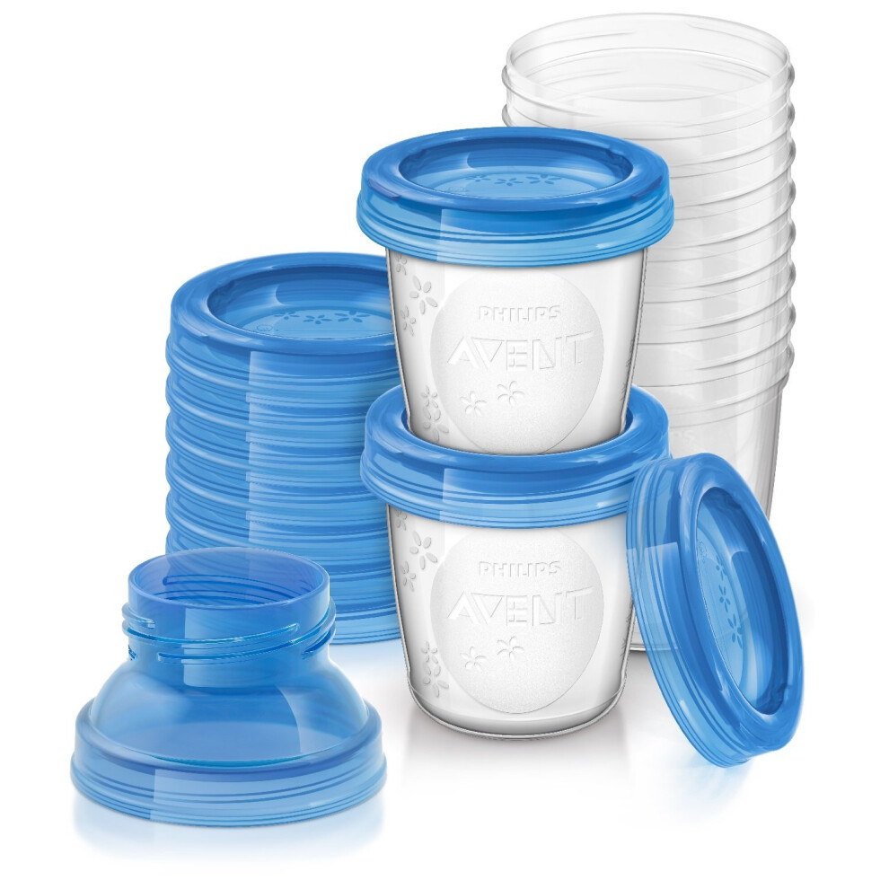 Philips Avent Reusable Breast Milk Storage Cups (10 x 180 ml)