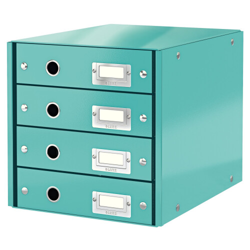 LEITZ Boîte Rangement Click&amp;Store 4 Tiroirs Menthe