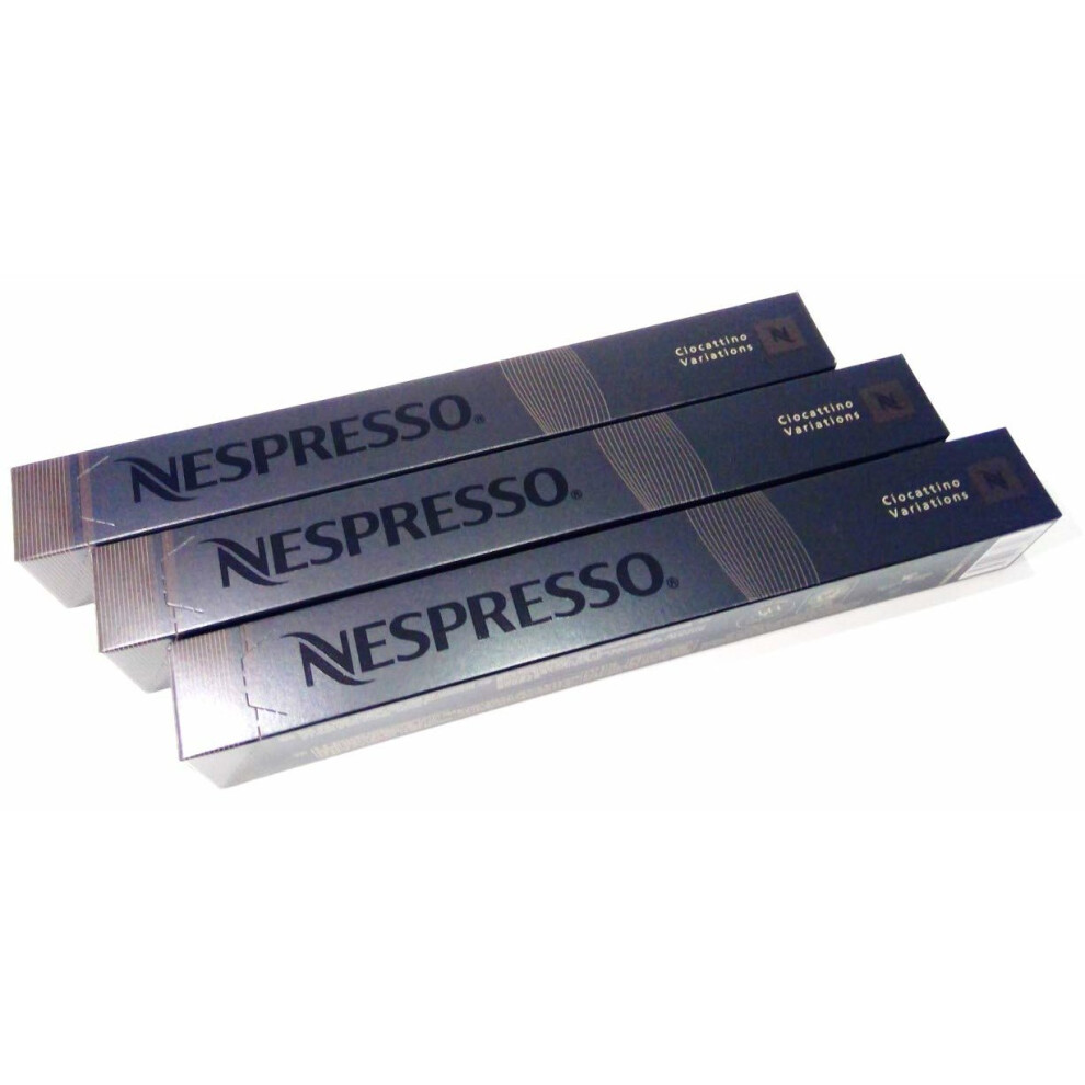 Nespresso Capsules Chocolate - 30 Ciocattino Capsules - LIMITED - Original NestlÃ© - Espresso Coffee