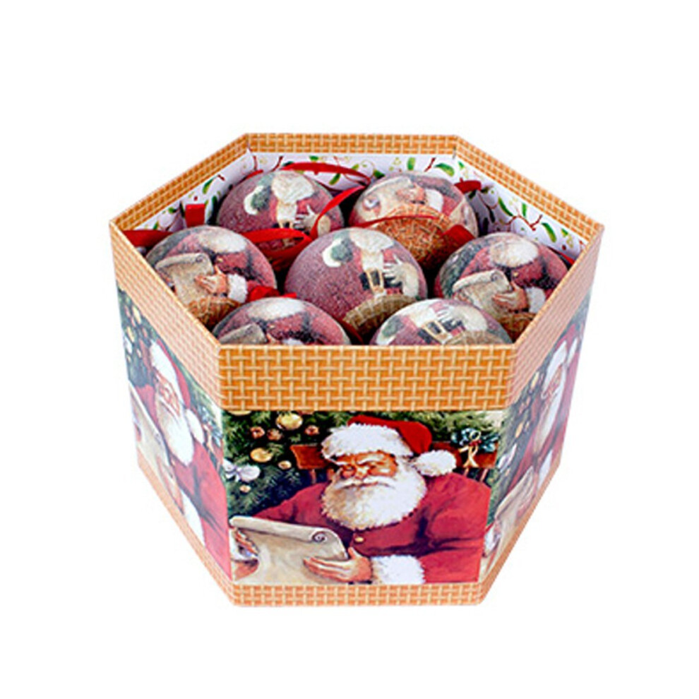 The Christmas Workshop 71560 Set of 14 Red & Green Christmas Baubles