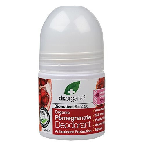 Déodorant Roll On - DR.ORGANIC - Pomegranate - 50ml - Sans sels d'aluminium