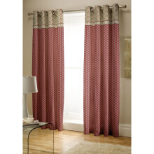 Catherine Lansfield Kashmir Easy Care Eyelet Curtains Multi, 66x72 Inch