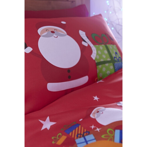 Catherine Lansfield Catherine Lansfield Santa's Easy Care Single Duvet Set Multi 1