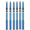 Pilot Pilot BX V5 Bleu Hi-Tecpoint Stylo Roller Extra Fin Pointe 0.5mm Largeur de Trait 0.3mm (Pack de 6) 1