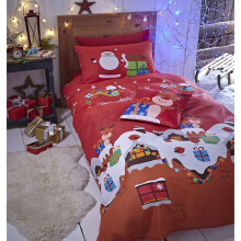 Catherine Lansfield Santa's Easy Care Single Duvet Set Multi
