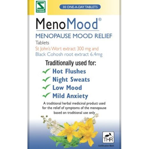 MenoMood Black Cohosh & St John's Wort Tablets 30 per pack