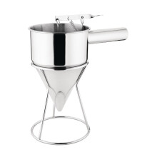 Vogue GG759 Stainless Steel Piston Funnel, 1.3 L Capacity