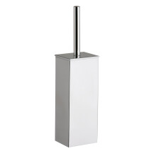 Premier Housewares Toilet Brush and Holder - Stainless Steel