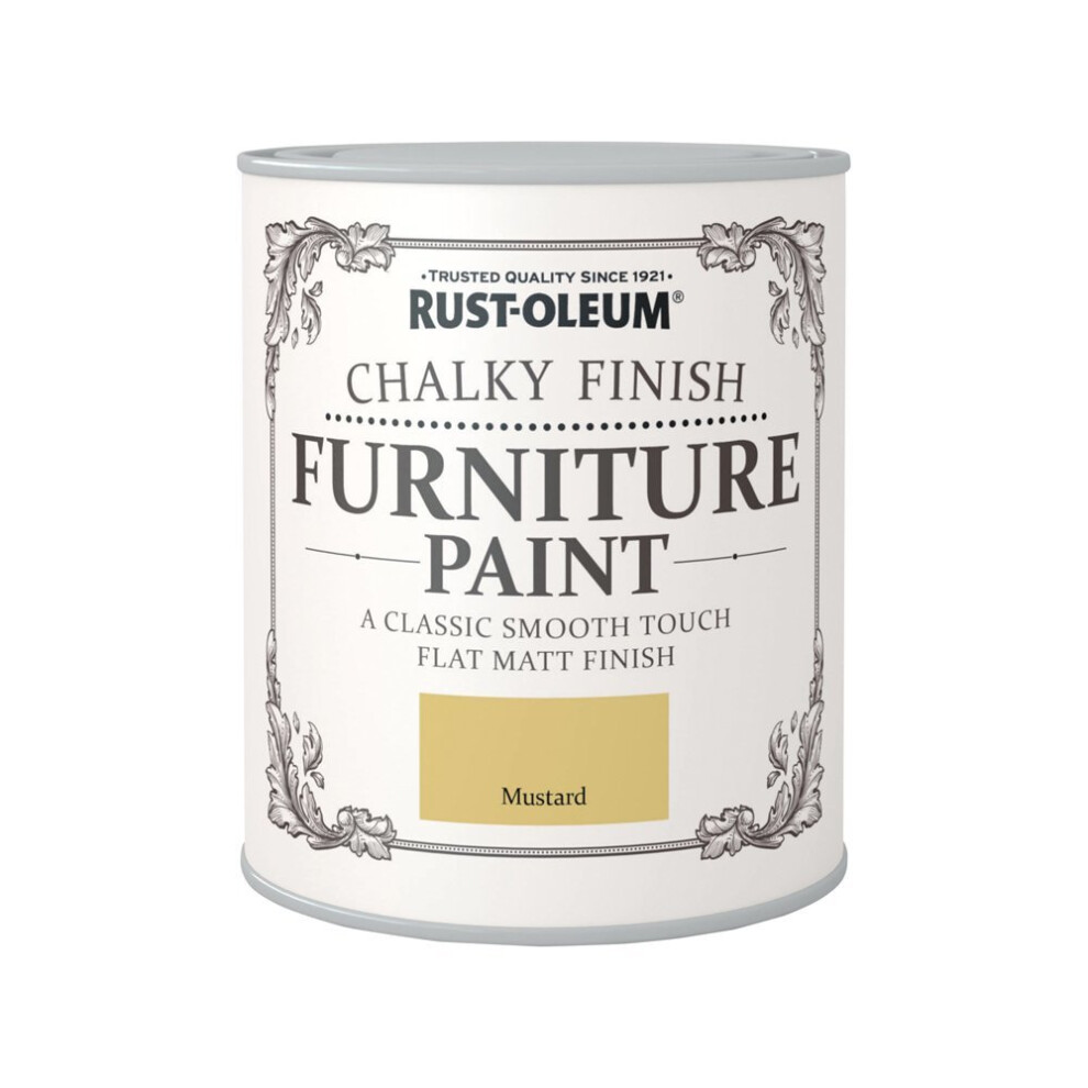 Rust-Oleum Chalky Finish Furniture Paint - Mustard - 750ml