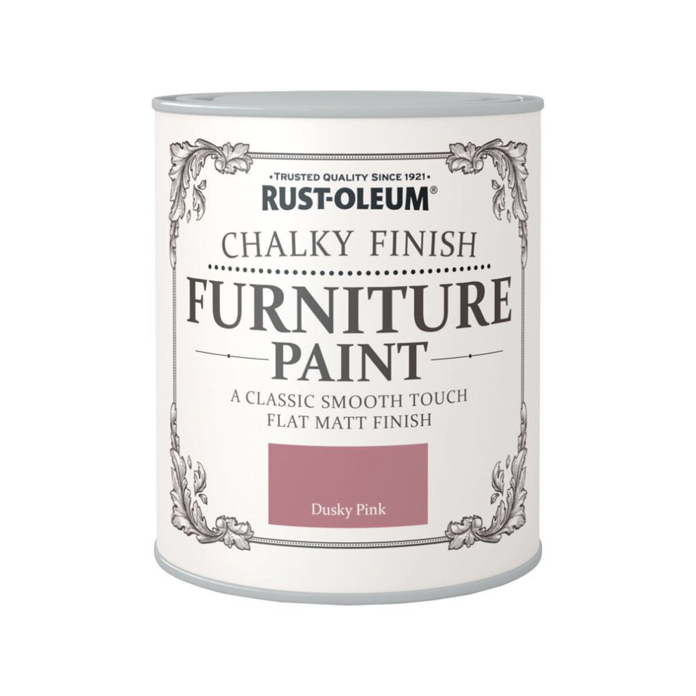 Rust-Oleum Chalky Finish Furniture Paint - Dusky Pink - 750ml