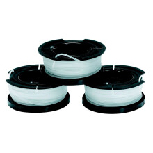 Black + Decker A6485 thread bobbins (for trimmers 3-pack - 3 x 10 m length, ⌀ 1.5 mm thread diameter)