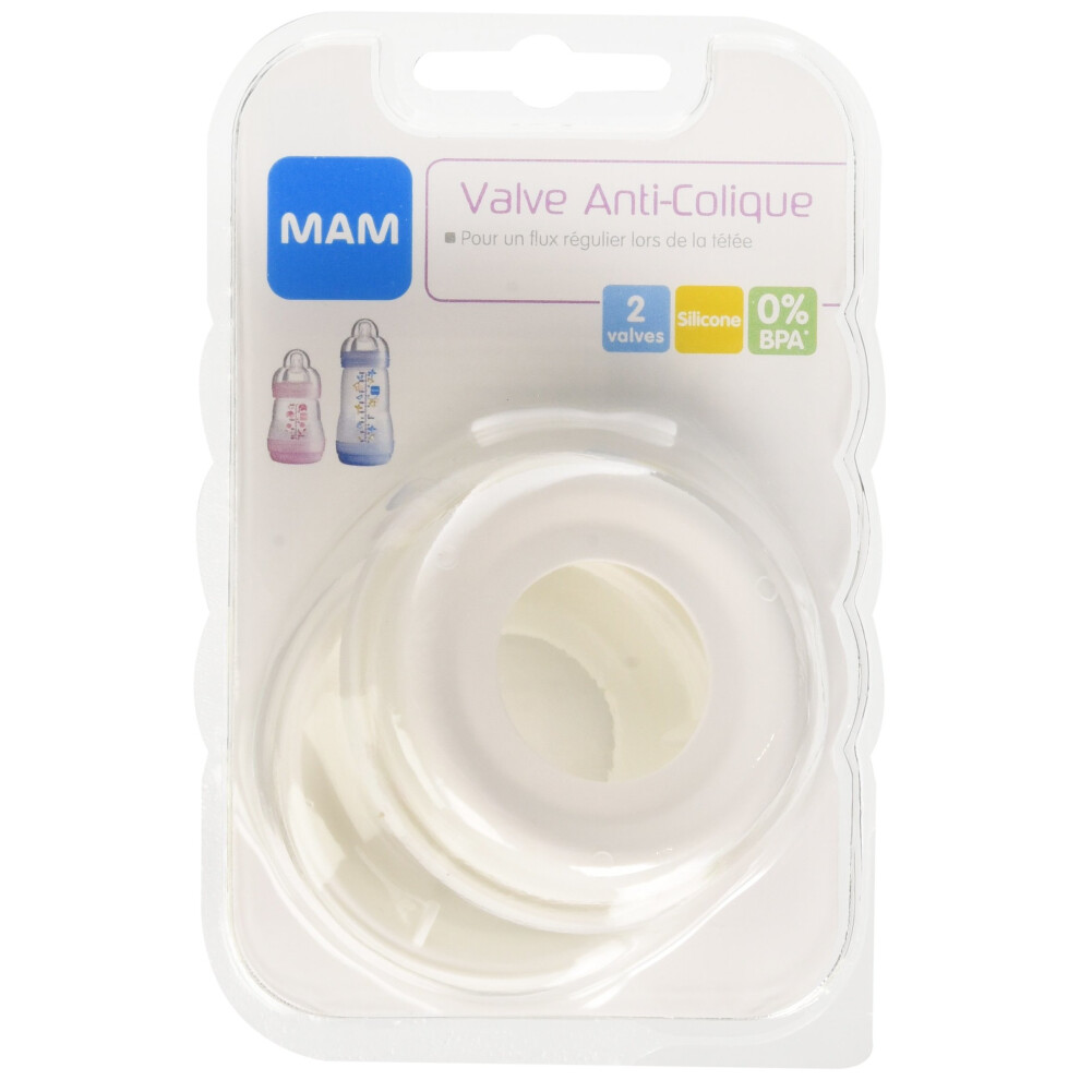 MAM Anti-Colic ValveÂ â€“Â Pack of 2Â â€“Â White