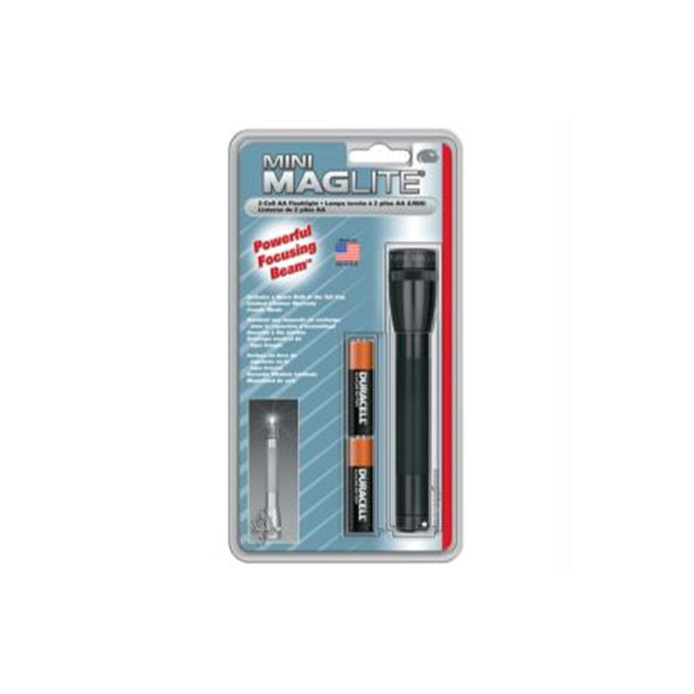 MAGLITE M2A016 Minimag AA Blister Pack Black