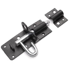 Bulk hardware BH01736 Type 2A Heavy Duty Brenton Bolt Padbolt, 100mm (4 inch) - Black
