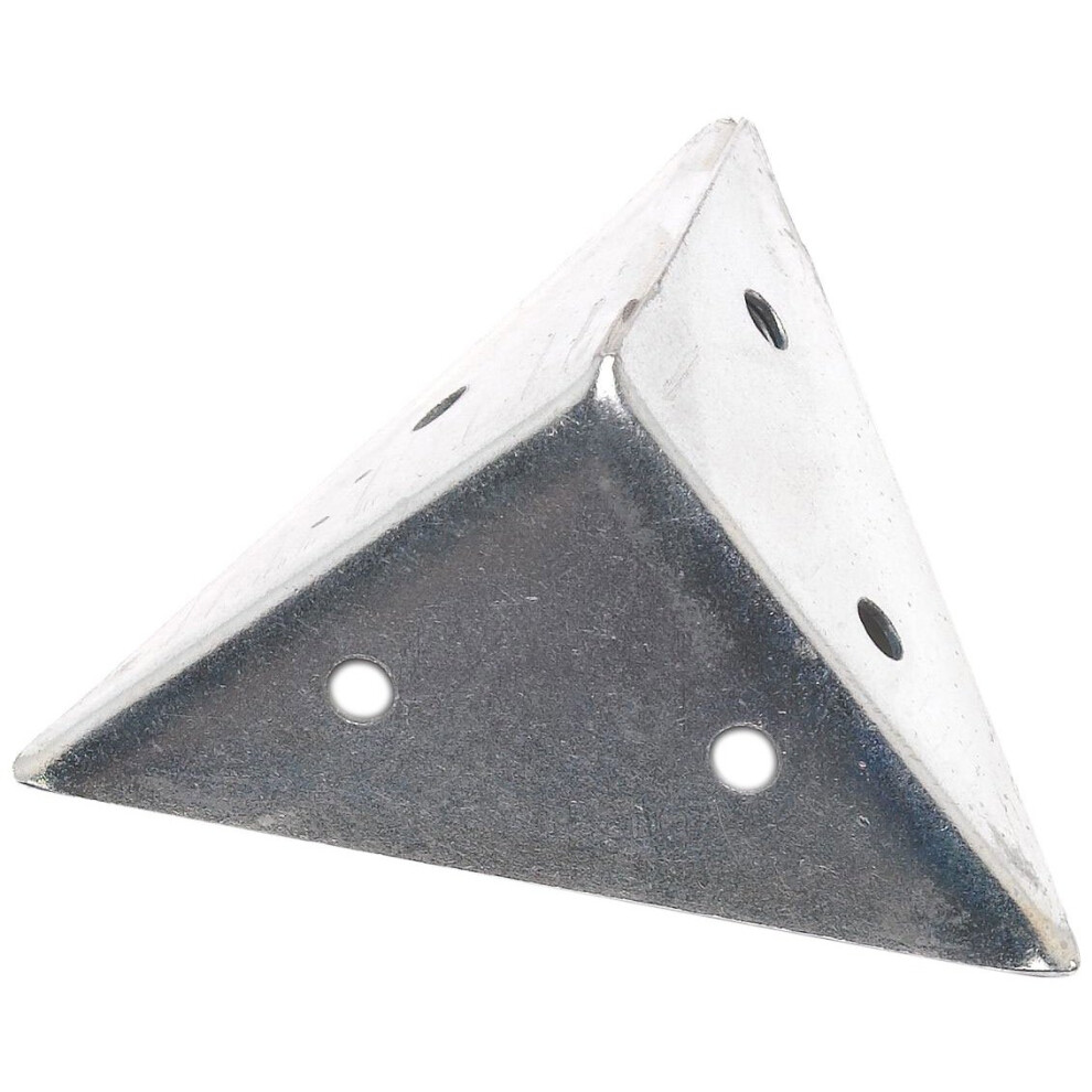 Bulk Hardware Bh01162 Zinc Plated Pyramid Corner Angle Bracket Brace Plate, 45 Mm (1.3/4 Inch) - Pack Of 4 5013249334947