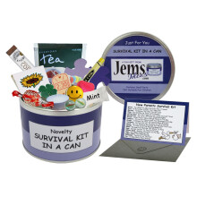 Mum To Be Survival Kit In A Can. Humorous Novelty Fun Gift - New Parent/Mother. Baby Shower/Maternity Present & Card All In One. Customise Your Can...