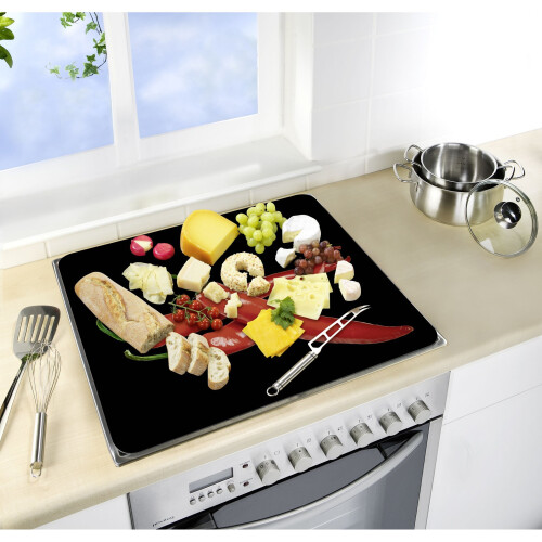 Wenko 2712918100 Glass Ceramic Hob Cover Plate with Hot Peperoni Design ...