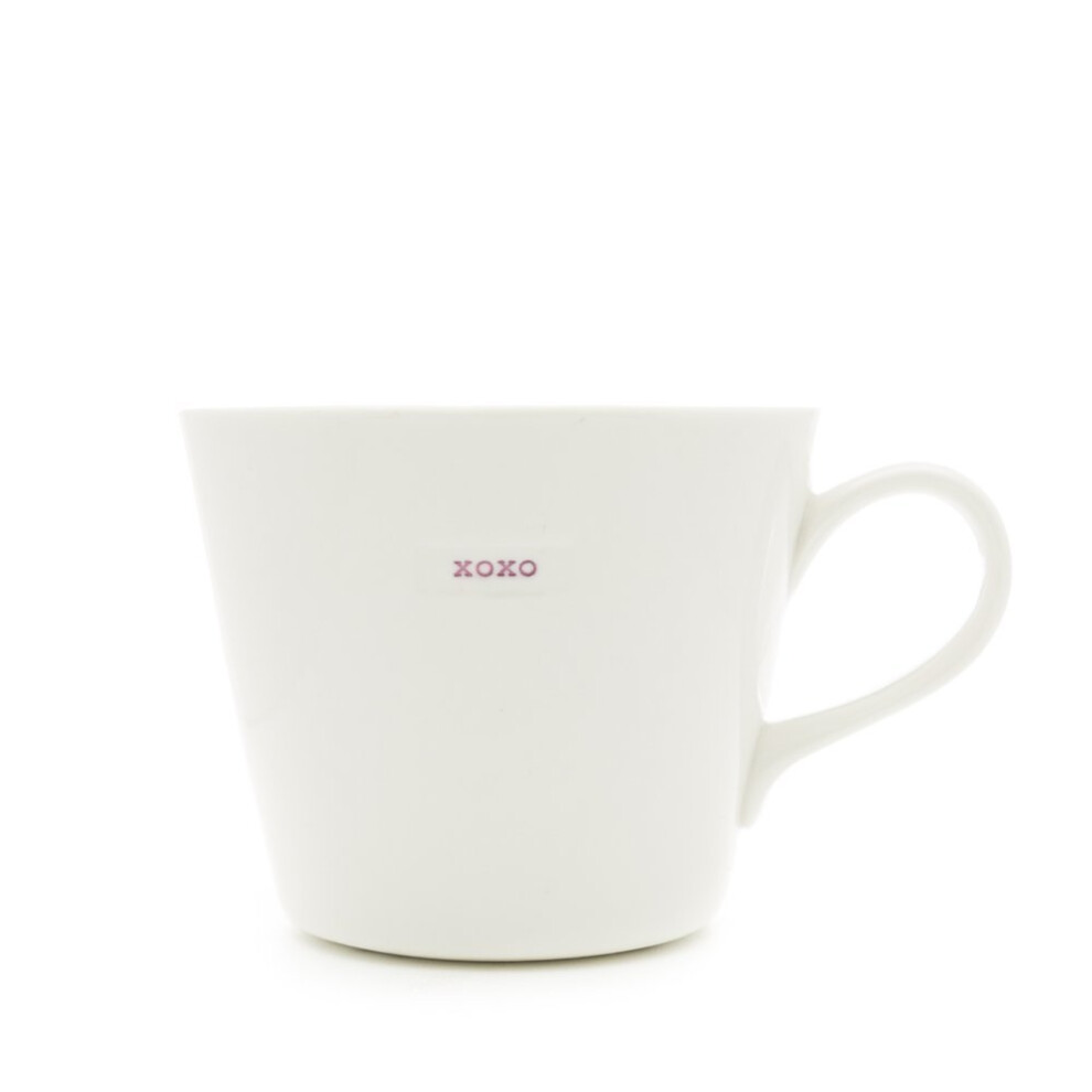 Keith Brymer Jones Word Range 'xoxo' Bucket Mug, 0.35L - White