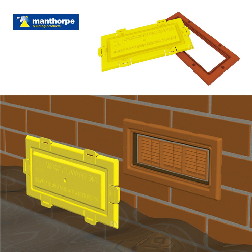 Airbrick Flood Water Defence Protection Cover With White Frame 700615460502