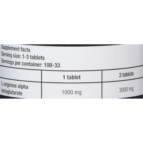 Biotech 101 g Aakg 1000 mg Pre Workout Formula - Pack of 100 Tablets 1