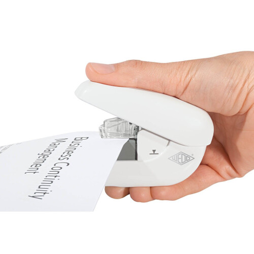 Wedo 127 2000 Mini Staple Free Stapler - White 1