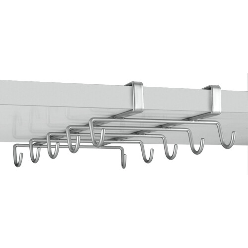 Metaltex My Shelf Mug Holder, Polytherm Coated, Silver, SpiderMug 2