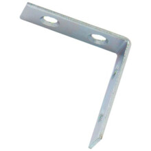 Bulk Hardware BH01108 Bright Zinc Plated Corner Braces Brackets Plates, 40 mm (1.1/2 inch) - Pack of 25