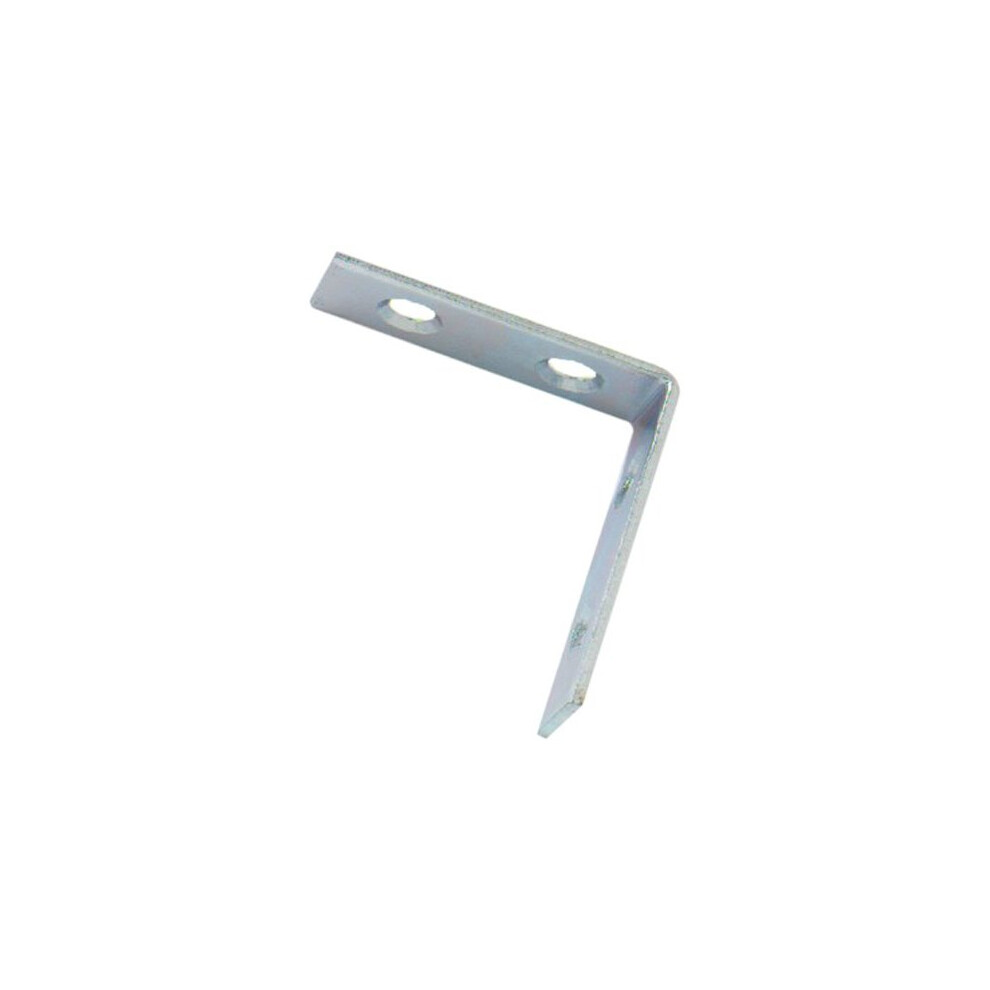 Bulk Hardware Bh01108 Bright Zinc Plated Corner Braces Brackets Plates, 40 Mm (1.1/2 Inch) - Pack Of 25 5013249343642