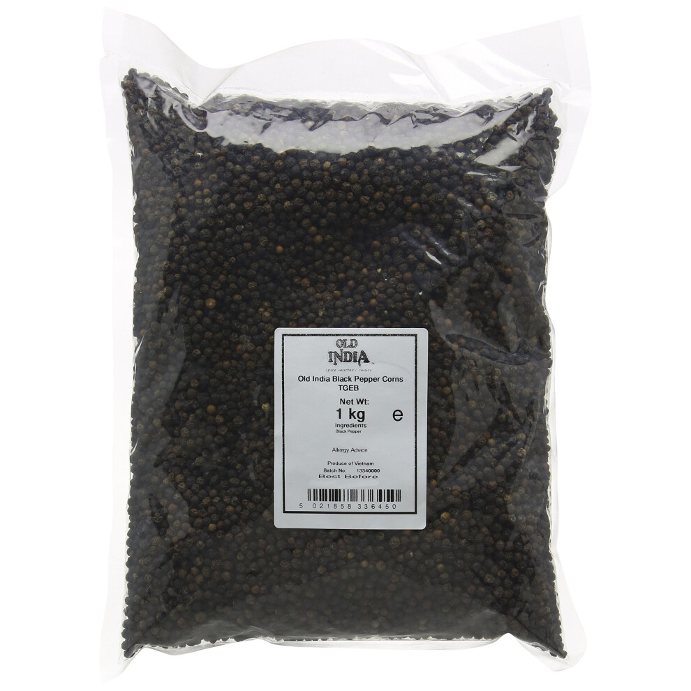 Old India Black Pepper Corns TGEB 1 Kg