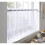 Café Voile Curtain Panel, Embroidered Kitchen Net Curtains, Daisy Flower, 59" x 24" 1