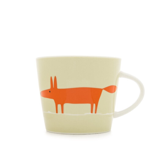 Scion Scion Mr Fox Mug, 0.35L - Orange & Neutral