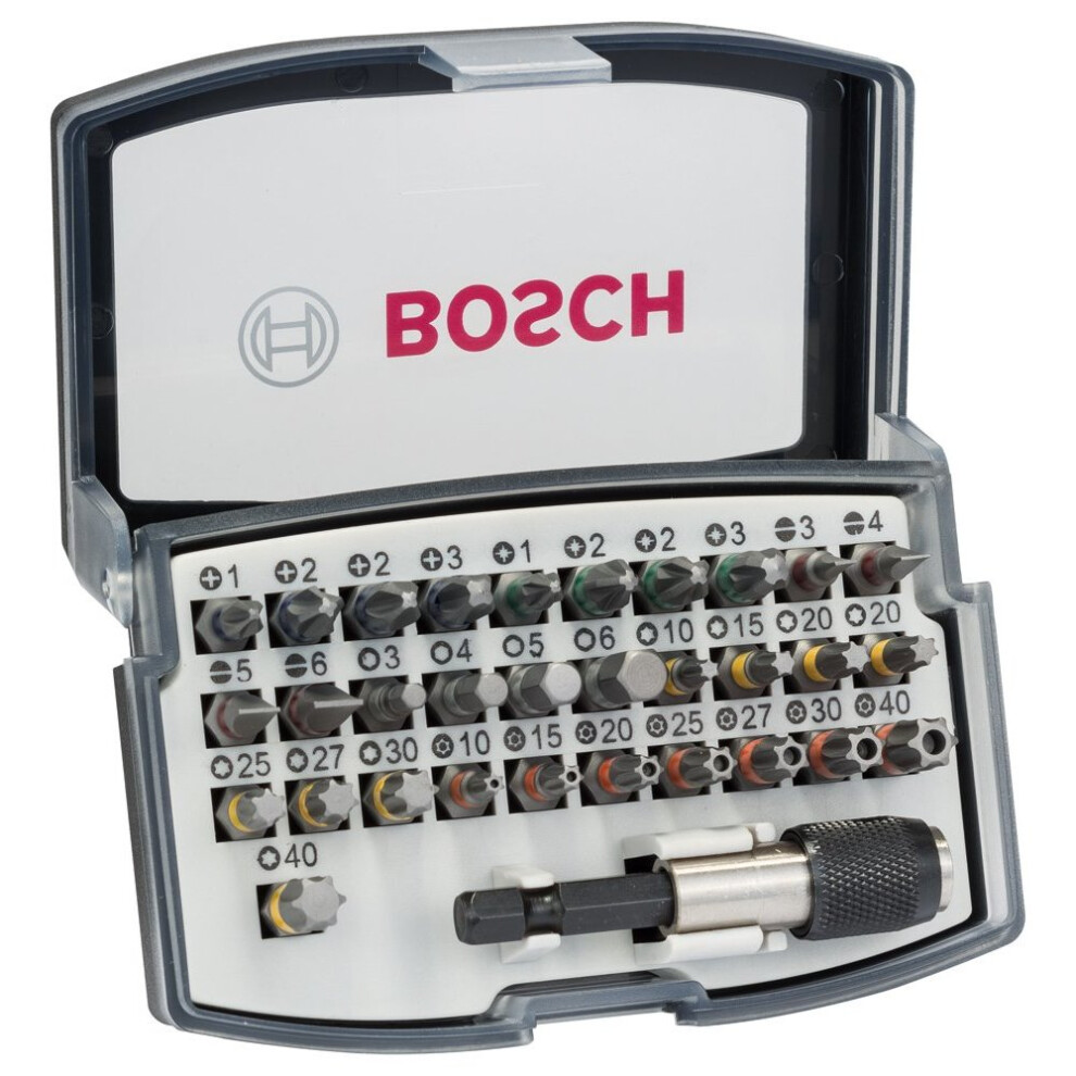 Bosch 2607017319 Professional Colour Coded 32 Piece Screwdriver Bit Set