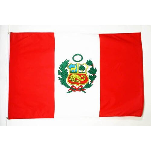 AZ FLAG PERU FLAG 2' x 3' - PERUVIAN FLAGS 60 x 90 cm - BANNER 2x3 ft 1
