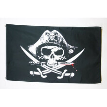 PIRATE DEADMAN CHEST TRICONNER FLAG 2' x 3' - PIRATES FLAGS 60 x 90 cm - BANNER 2x3 ft High quality - AZ FLAG
