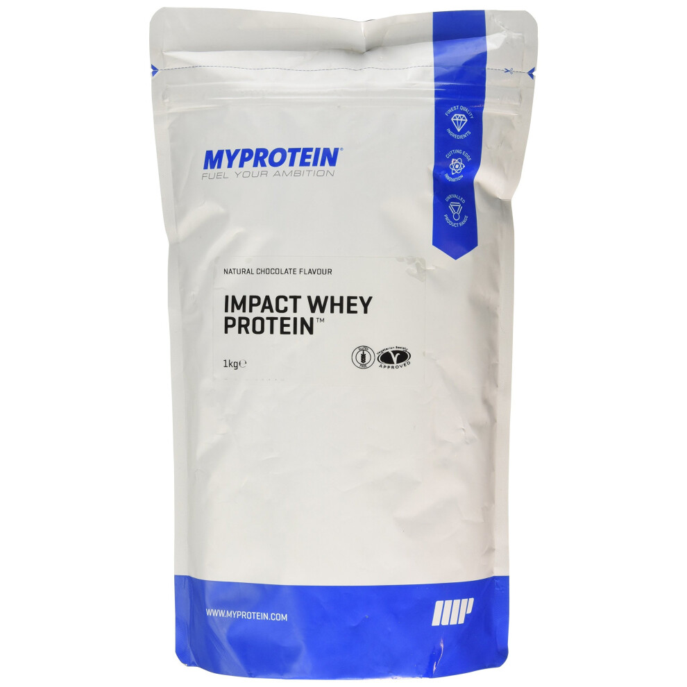 Myprotein My Protein Impact Whey Protein Supplement, 1 Kg, Natural Chocolate