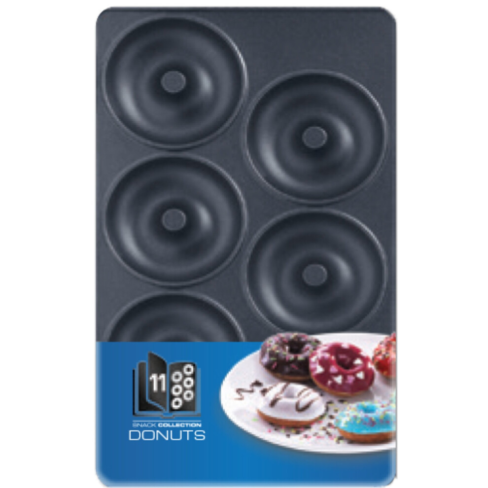 Tefal XA801112 Snack Collection Donut Maker Non Stick Plates Set (Accessory)