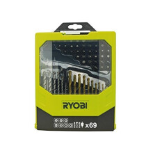 127471 RYOBI Sæt med borer og bits 69 stk.