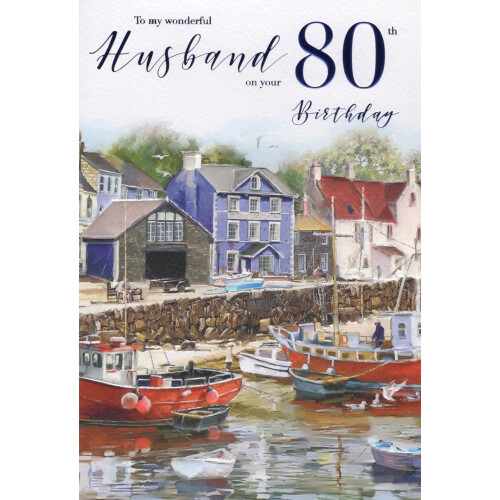 For a Special Husband on Your 80th birthday card