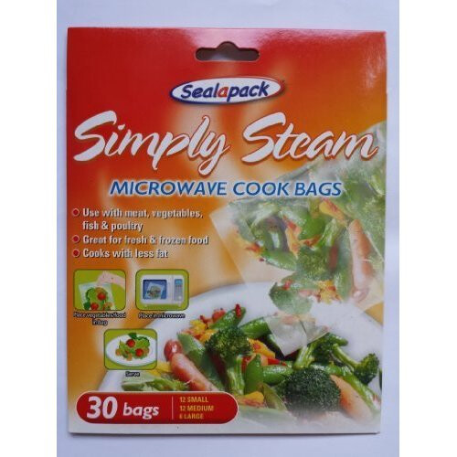 30 Sealapack Simply Steam Vegetable Microwave Steam Cooking Bags
