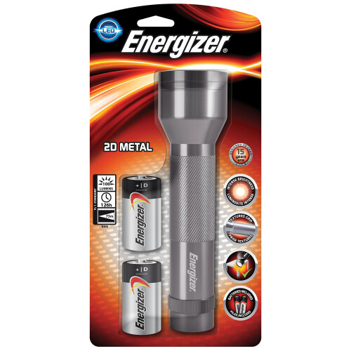 Energizer Energizer Metal LED Torch (Batteries Included)
