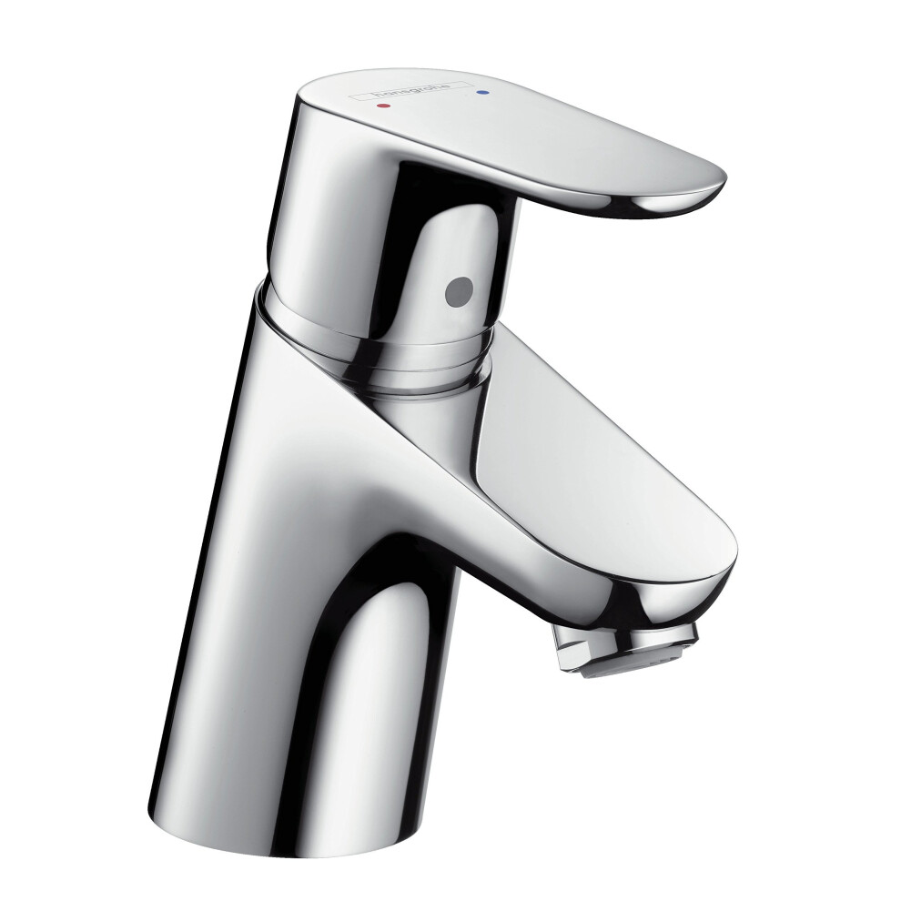 hansgrohe Focus basin mixer tap 70 with push open waste, chrome 31604000