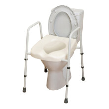 NRS M92740 Healthcare Mowbray Lite Toilet Seat and Frame, '510' version (extra width between arms) - PRE-ASSEMBLED (Eligible for VAT relief in the UK)