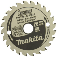 Makita Specialized SAEGE Sheets 85Â x 15Â x 24Z, B- 33819