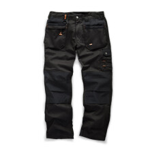 Scruffs Worker Plus Trouser Leg, Black, 34S (Manufacturer size: 44)
