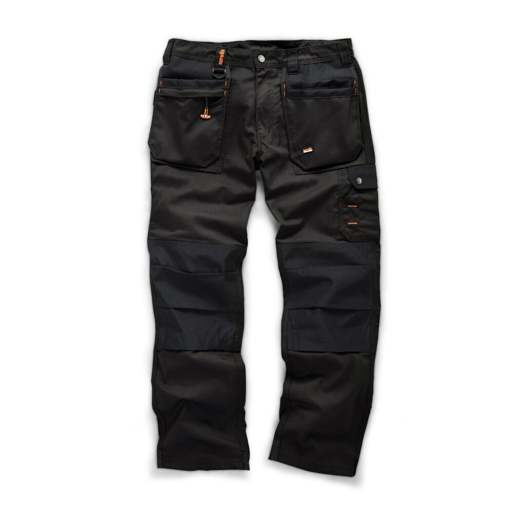Scruffs Worker Plus Trouser Leg, Black, 34S (Manufacturer size: 44)