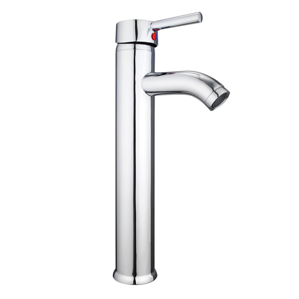 Hapilife 10 Years Warrany Tall Single Lever Chrome Plated Bathroom Sink Basin Mixer Tap 700443053402