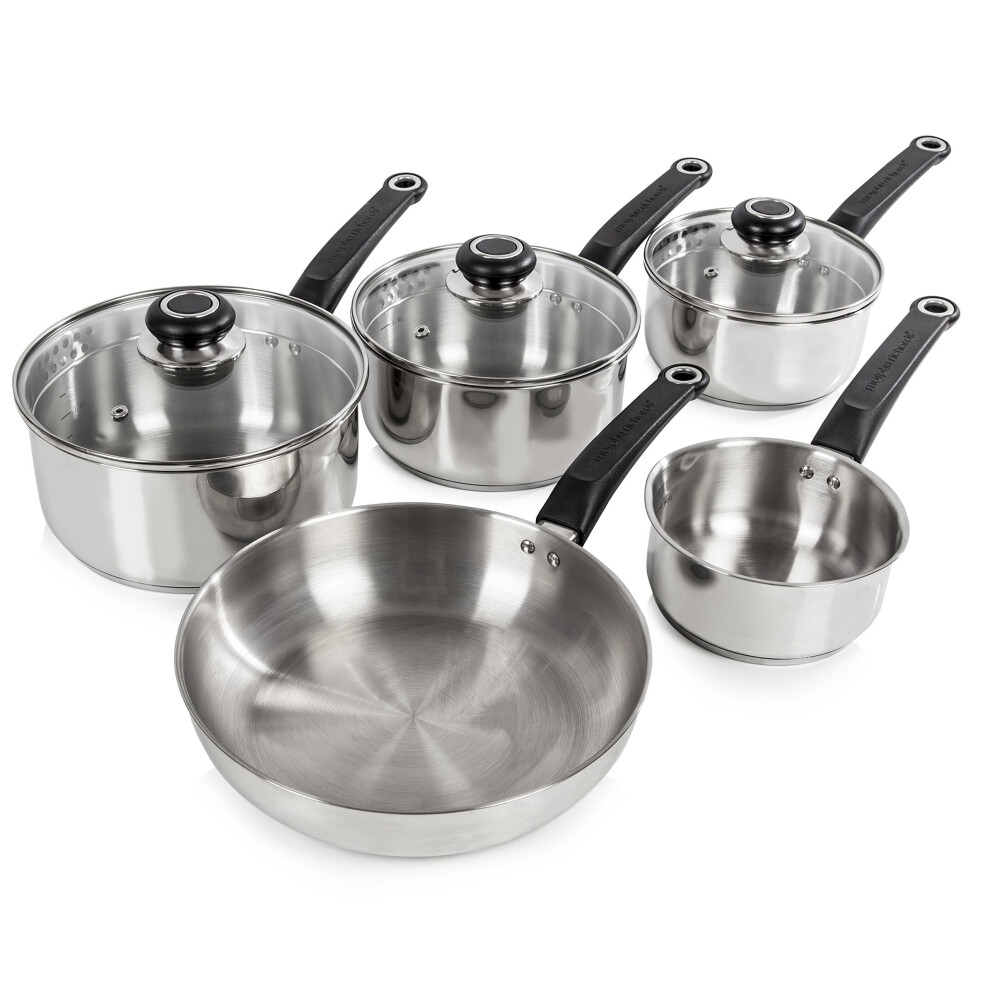 Morphy Richards 970002 Equip 5-Piece Pan Set - Stainless Steel